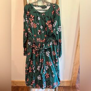 Eloquii floral tie waist midi dress - Lane Bryant  - 18/20